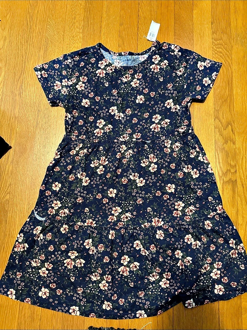 Girls 10-12 Old Navy Floral Dress in Blue & Pink Size Large NWT Easter Church